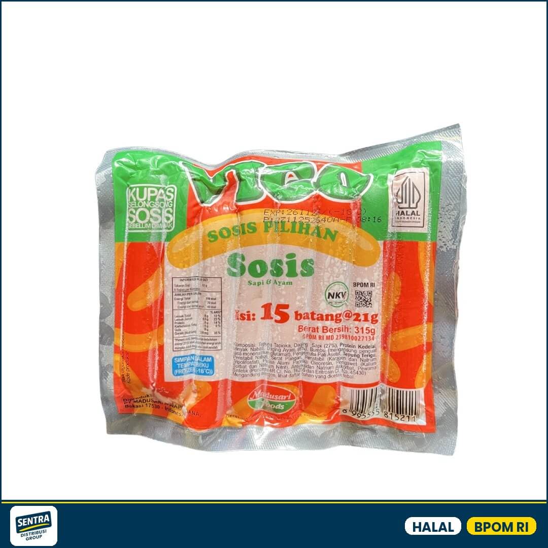 Vigo Sosis Sapi 15 Pcs